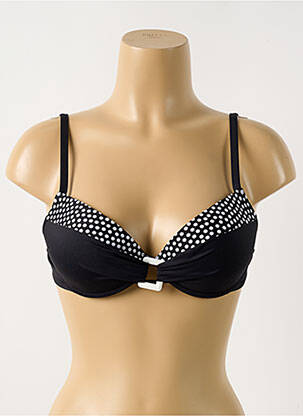 Sutien de costum de baie elasticitate top sutien push-up negru ANTIGEL femeie