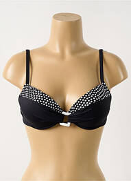 Sutien de costum de baie elasticitate top sutien push-up negru ANTIGEL femme