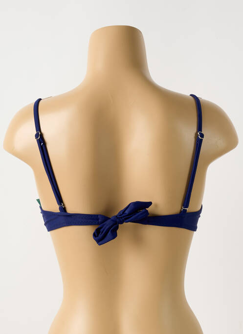 Sutien de costum de baie elasticitate top sutien modelat albastru RAE femme