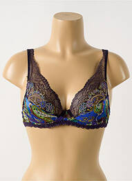 Sutien broderie sutien cupe întregi cu decolteu înalt violet LISE CHARMEL femeie