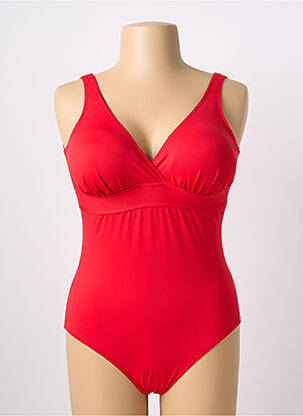Costum de baie dintr-o singură piesă elasticitate top sutien modelat roșu SUN PLAYA femeie