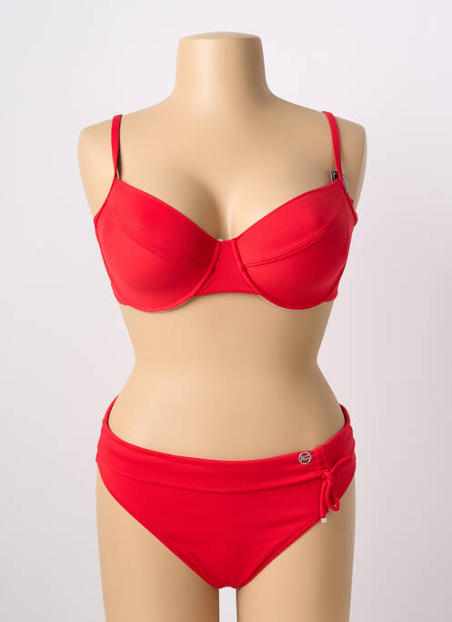 Costum de baie din două piese roșu SUN PLAYA femeie