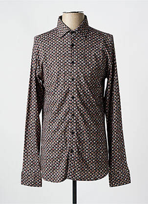 Cămașă cu mâneci lungi maro DESOTO bărbat