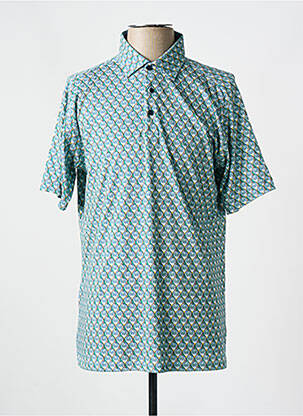Tricou croială dreaptă mâneci scurte verde DESOTO bărbat