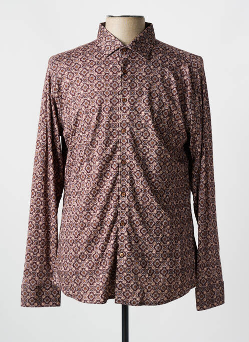 Cămașă cu mâneci lungi maro DESOTO bărbat