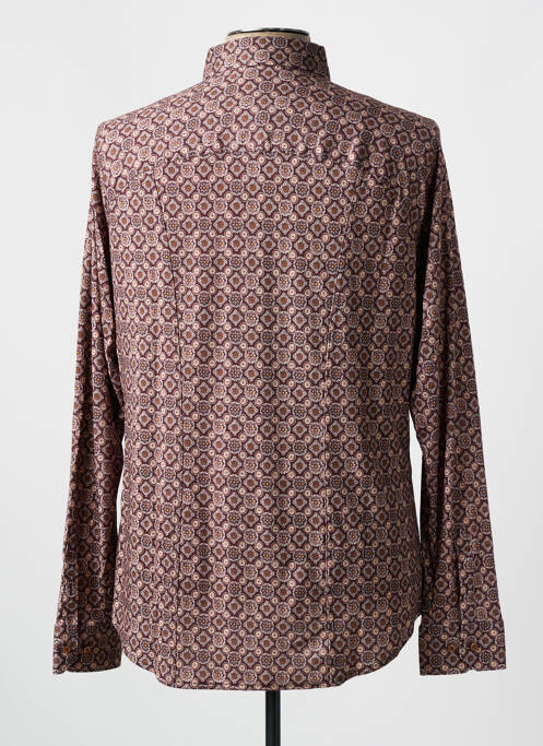 Cămașă cu mâneci lungi maro DESOTO bărbat