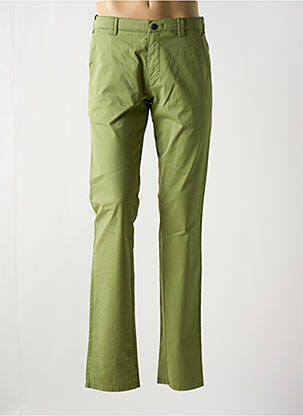 Pantalon chino elasticitate mărime normală verde MEYER bărbat
