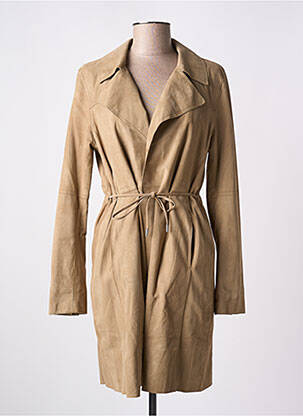 Geacă din piele bej OAKWOOD femeie