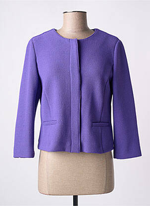 Jachete casual guler rotund violet EMME M femeie