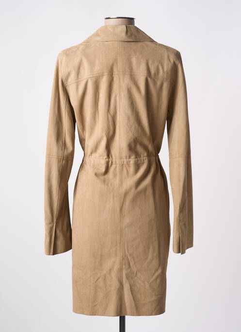 Geacă din piele bej OAKWOOD femeie