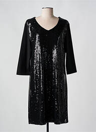 Rochie scurtă mâneci 3/4 mâneci 3/4 negru PURPLE'S BY SH femme