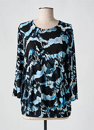 Tricou mâneci 3/4 mâneci 3/4 albastru SIGNATURE femeie