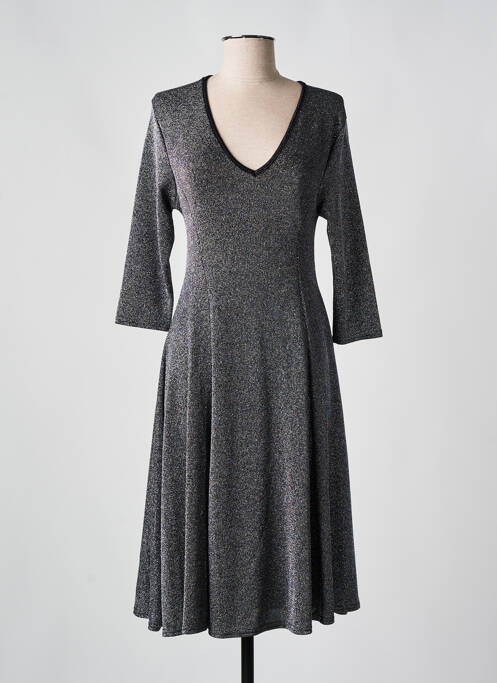 Rochie midi argintiu VIRGINIA KEY femeie