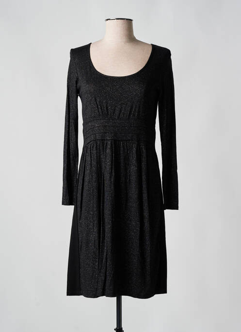 Rochie midi mâneci lungi mâneci lungi negru KANOPE femme