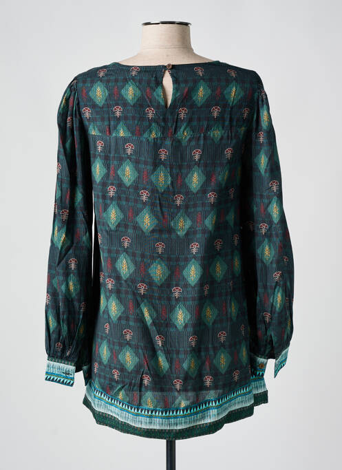 Tunică mâneci lungi guler în v verde AGATHE & LOUISE femme