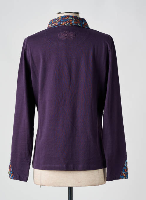 Polo violet BLACK WELLIS femeie