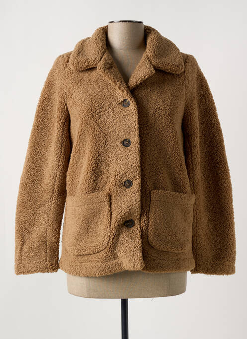 Vestă cu mâneci lungi maro FREDA femeie