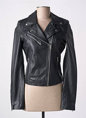 Geacă din piele negru GOA femeie