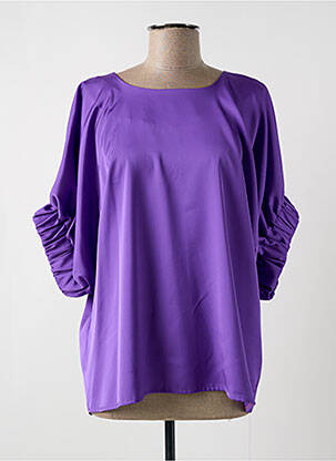 Top croială fluidă mâneci 3/4 violet LES ACOLYTES femeie