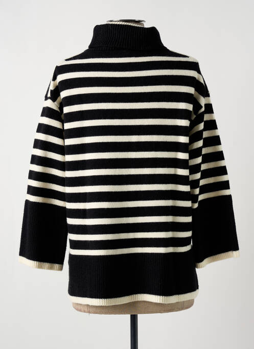 Pulover cu guler înalt negru CHANON femeie