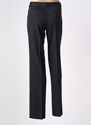 Pantalon drept țesătură crep talie înaltă negru KACY femeie