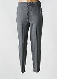Pantalon drept talie elastică gri EMME M femme