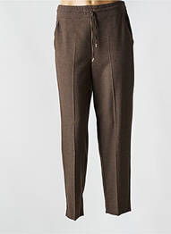 Pantalon drept talie elastică maro EMME M femme