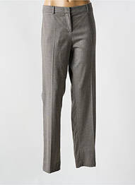 Pantalon drept închidere cu fermoar sub clapetă cu cârlig gri WEEKEND MAXMARA femeie