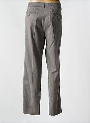Pantalon drept închidere cu fermoar sub clapetă cu cârlig gri WEEKEND MAXMARA femeie