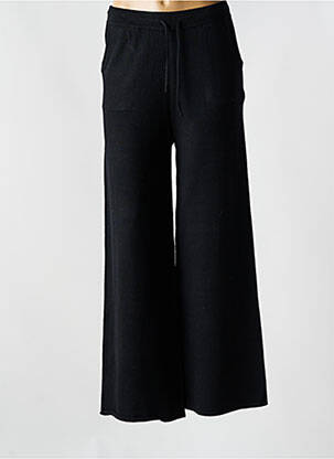 Pantalon evazat talie elastică negru MARINA V femeie