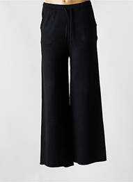 Pantalon evazat talie elastică negru MARINA V femeie