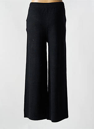 Pantalon evazat talie elastică negru MARINA V femeie