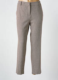 Pantalon drept închidere cu fermoar sub clapetă cu cârlig bej GERARD DAREL femme