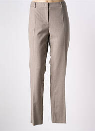 Pantalon drept închidere cu fermoar sub clapetă cu cârlig mărime normală bej WEEKEND MAXMARA femeie