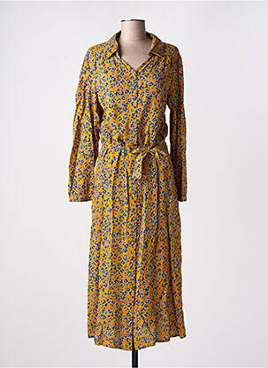 Rochie lungă mâneci lungi mâneci lungi galben AGATHE & LOUISE femeie
