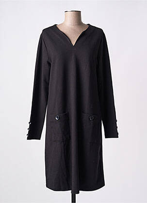 Rochie midi mâneci lungi mâneci lungi negru AGATHE & LOUISE femeie