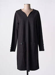 Rochie midi mâneci lungi mâneci lungi negru AGATHE & LOUISE femme