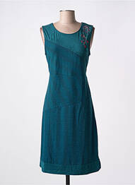 Rochie midi fără mâneci fără mâneci verde COLINE femme