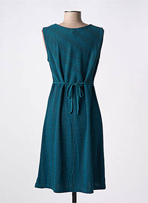 Rochie midi fără mâneci fără mâneci verde COLINE femeie