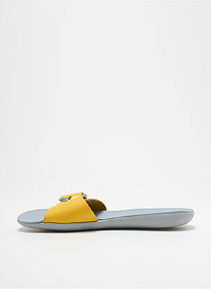 Mulete/saboți material neted toc plat până la 3 cm galben FLY LONDON femeie