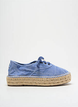 Espadrile închidere cu șireturi toc de 4 la 6 cm albastru deschis NATURAL WORLD femeie
