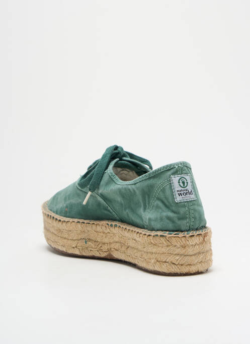 Espadrile verde NATURAL WORLD femeie