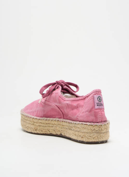 Espadrile roz NATURAL WORLD femeie