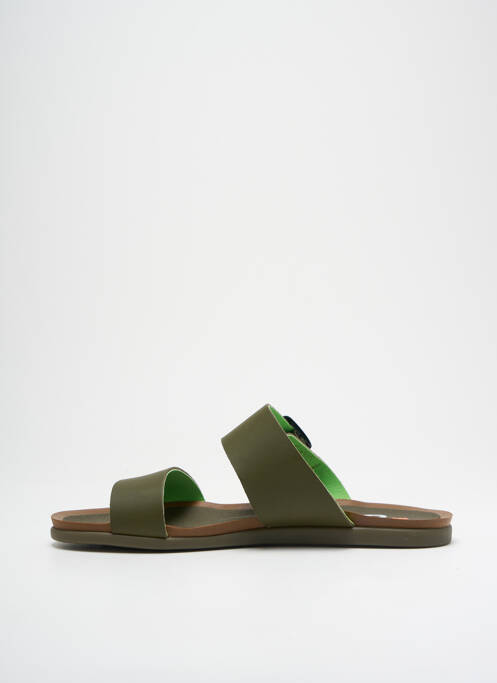 Mulete/Saboți verde ART femeie