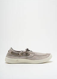 Pantofi de barcă vârf rotund vârf rotund gri NATURAL WORLD homme