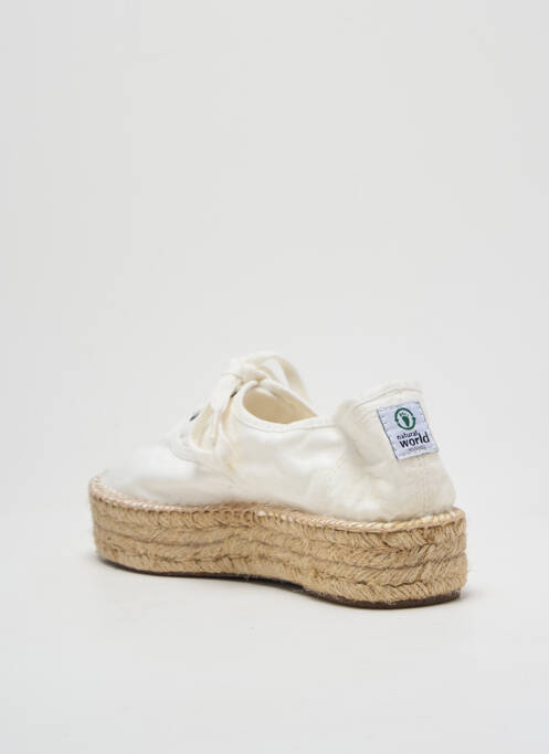 Espadrile alb NATURAL WORLD femeie