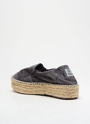 Espadrile platformă toc de 4 la 6 cm negru NATURAL WORLD femeie