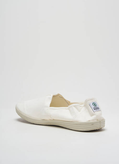 Slip-on-uri alb NATURAL WORLD bărbat