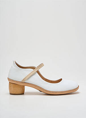 Pantofi cu toc toc pătrat toc de 4 la 6 cm alb NEOSENS femeie