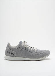 Adidași țesătură satinată toc plat până la 3 cm argintiu IPPON VINTAGE femme